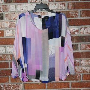 Worthington Colorful Blouse
